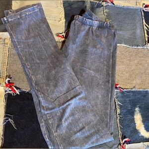 chatoyant jean looking leggings